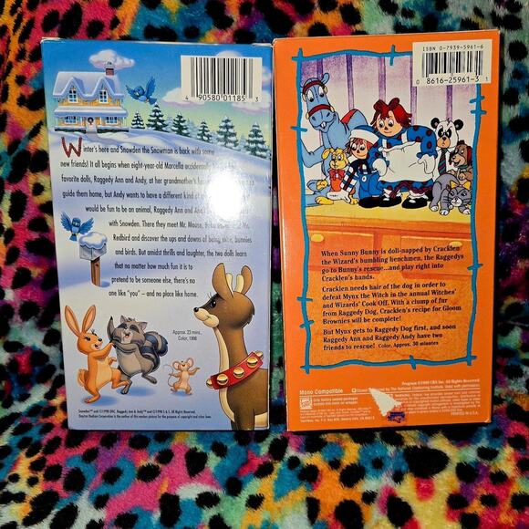 [VHS] Snowden & Ransom of Sunny  Raggedy Ann & Andy's Adventure - Picture 2 of 4